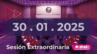 Sesión Extraordinaria del Consejo General (30/01/2025) 10:00 AM