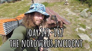 Day 141-142 | The Norovirus Incident (I almost QUIT) | Appalachian Trail Thru Hike Vlog 2024