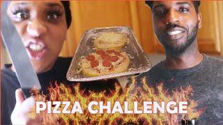 Pizza Challenge Boyfriend Vs Girlfriend – Quarantine Challenge at Home | Fatim TheDream