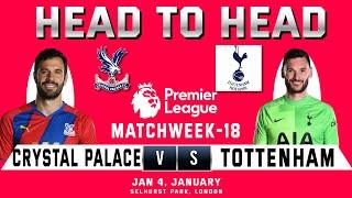 CRYSTAL PALACE vs TOTTENHAM | Head to Head Stats | Matchweek- 19 | CRY vs TOT | Premier League