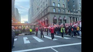 On Day 81 Of SF Unite HERE2 Hotel Strike Union Leaders Talk Healthcare & The JP Morgan Health Conf