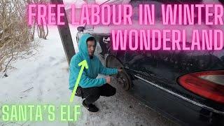 FREE LABOUR IN WINTER WONDERLAND - Mercedes handbrake replacement