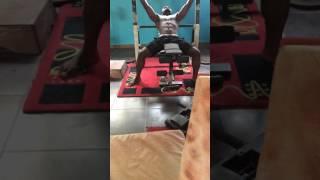 Homemade-inclined bench press