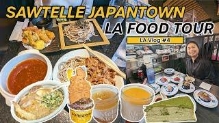 FOOD TOUR of Los Angeles' SAWTELLE JAPANTOWN | Noodles  Sushi  Tacos  Desserts  Boba 