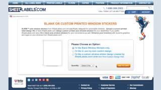 How-to Order Blank Window Stickers