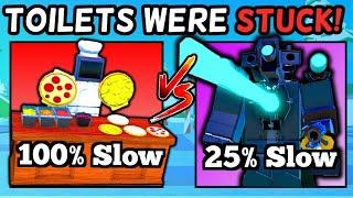 *SLOW* UNITS MAKE TOILETS 300% SLOWER!! (Toilet Tower Defense)