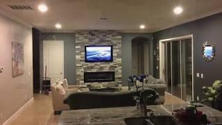 How to Build a Feature wall with Fireplace and TV