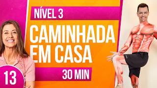 CAMINHADA EM CASA 10MIL PASSOS 13 | NÍVEL 3 | Exercícios para emagrecer | Aurélio Alfieri