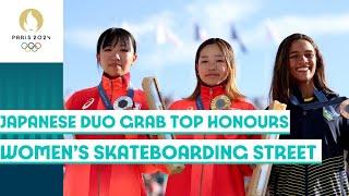 Japanese Duo pick Top Honours in Women's Skateboarding Street Final  | Paris 2024 highlights