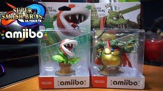 Super Smash Bros Piranha Plant and King K Rool Amiibo Unboxing (Nintendo Switch)
