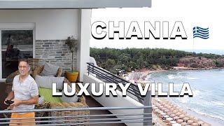 CHANIA Crete Luxury Villa Airbnb Hotel AMAZING VIEWS Full Tour 