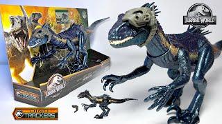 NEW Track N Attack Indoraptor with Tracking Gear! Jurassic World Dino Trackers Toys!