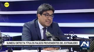 Ante grado falso de rector, SUNEDU: “No hay problema en grados de estudiantes en U. Alas Peruanas”.