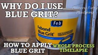 Why I use blue grit, and how to apply it. Whole process TIMELAPSE