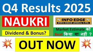 INFO EDGE Q4 results 2025 | NAUKRI results today | INFO EDGE Share News | NAUKRI Share latest news
