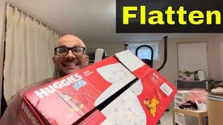 How To Flatten A Cardboard Box Quickly-Easy Tutorial