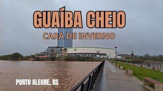 Nível do Guaíba alto, Porto Alegre começa o inverno com dia cinzento e garoa - 20/06/2024