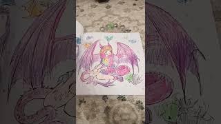 dragon and other magically mythical creatures coloring book