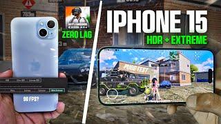 iPhone 15 and 15 Plus PUBG/BGMI HDR Extreme Test | iPhone 15 PUBG Test | iPhone 15 HDR Extreme Test