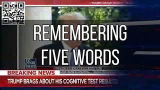 President Trump Cognitive Test Techno Remix - Person, woman, man, camera, TV.  Humorous Content