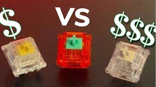 Cheap VS Expensive keyboard switches