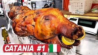 CRAZY ITALIAN STREET FOOD In Sicily, Italy - CATANIA Food Markets, Restaurants & Bakeries