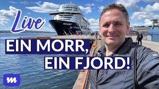 Auslaufen Live in Oslo mit dem Oslofjord mit der neuen Mein Schiff 7