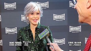 Actress Jane Fonda talks Homeboy Ind ,working with Anita Pallenberg in Barbarella W Eric Blair