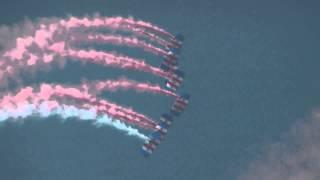 RAF Falcons Para Jumpers Air14Payerne 英空軍ファルコンズ・パラシュート降下20140907