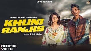 Khuni Ranjis (Full Video) Masoom Sharma, Ashu Twinkle  | Virat, Nisha Bhatt | New Haryanvi Song 2024