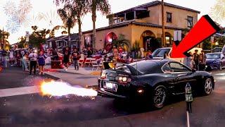 SCARING PEOPLE WITH TOYOTA SUPRA ON 4TH OF JULY!!