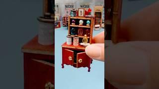 Mini cabinet #miniature #diydollhouse #diy #diydecor #shorts