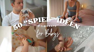 50 Aktivitäten für Babys 0-3 Monate | Montessori inspiriert