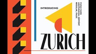 Zurich Sans Serif Typeface