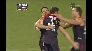 2007, Rd 19 - Paul Wheatley goals from outside 50 - Melbourne v Western Bulldogs