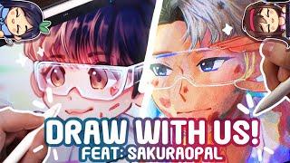 Draw With Us! Feat. SakuraOpal! Swapping our sketches!