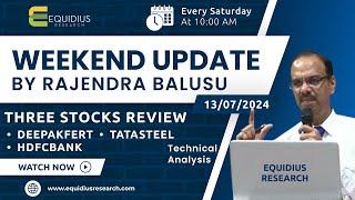 Weekend update by Rajendra Balusu. | Three stocks review. | Technical analysis.