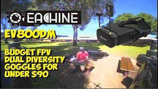 Eachine EV800DM Review / Budget Priced Dual Diversity DVR FPV Goggles