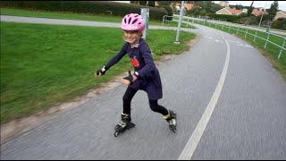 INLINE SKATING With JULIA (8 y.o.) In A Small SWEDISH Town 