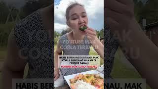 Sedapnya Lihat Mukbang SomTham di Alam Bebas Habis Bunda Corla Berenang di Danau