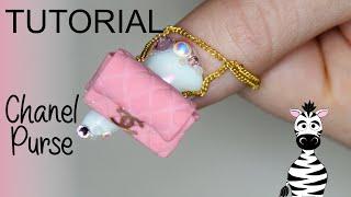 4D OPENING Chanel Purse Acrylic Nail Art Tutorial