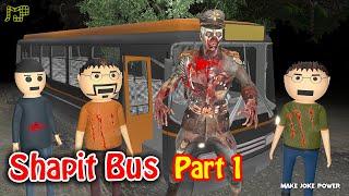 Gulli Bulli Aur Shapit Bus Part 1 || Haunted Bus Horror Story || Make Joke Horror