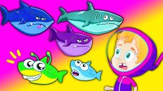 Baby Shark song! Let's sing together happy summer holidays! Nursery Rhymes | Groovy The Martian