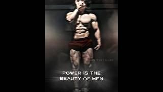 power is the beauty of men #bodybuilding #body #baki #anime