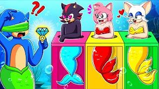 Mermaid Sonic's Choice?! - Who Will Get The Ring?! - Sonic the Hedgehog 3 Animation