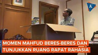 Momen Mahfud MD Beres-beres Barang dan Tunjukkan Ruang ‘Rahasia’ di Kemenko Polhukam