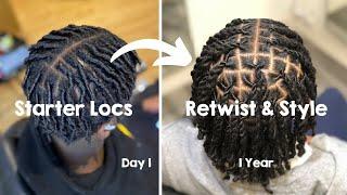 Locs Journey For Men Compilation  8 Dreadlocks Transformation (From Day 1 - Up To 2 Years) + Tips 