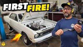 500 Horsepower Hemi Swap Into My Cheap 1970 Dodge Dart! - FIRST FIRE UP!