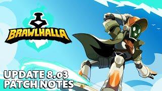 Brawlhalla Patch Notes 8.03 - New Legend Seven, Brawlhallidays, and New Challenges!