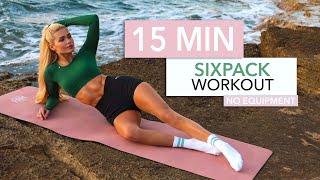 15 MIN SIXPACK WORKOUT - Anfänger & Medium / für untere, obere & seitliche Bauchmuskeln